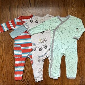 3 Rompers Bundle - Tea Collection and Burt’s Bees